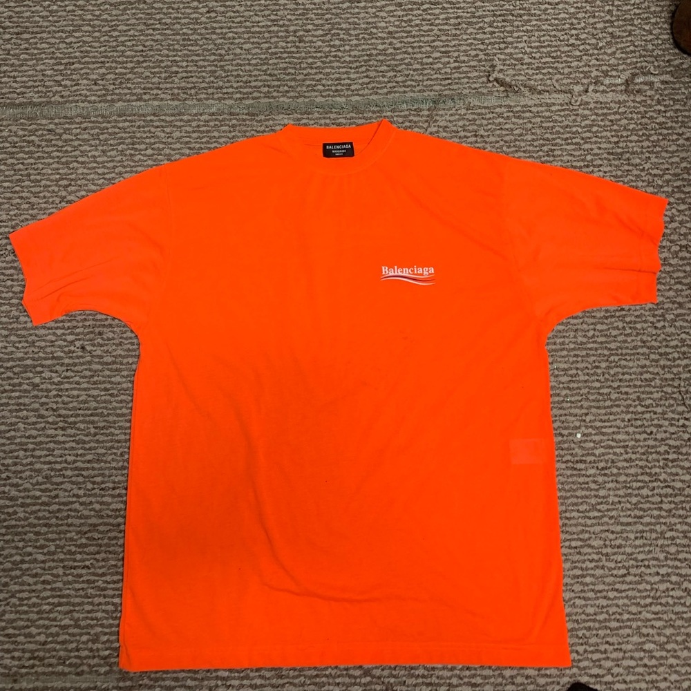 Balenciaga campaign T-shirt orange